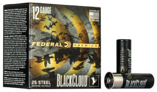 Federal Black Cloud FS Steel 12 Gauge 3 in 1-1/4 oz #1 Steel Shot, 25 Rounds