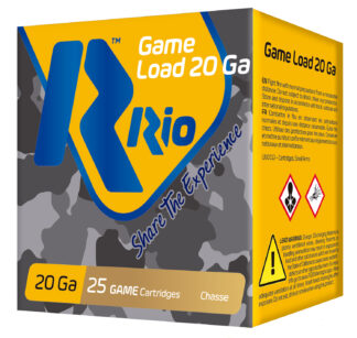 Rio Ammunition RC2075 20 Gauge Game Load 2.75 in, #7.5 Shot, 1 oz, 25 Rounds
