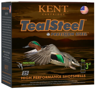 Kent Cartridge TealSteel 12 Gauge 3 in Steel #6 Shot, 1 1/4 oz, 25 Rounds