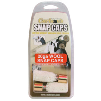 Carlson's Choke Tubes 00109 20 Gauge Wool Snap Cap 2-Pack (Brass)