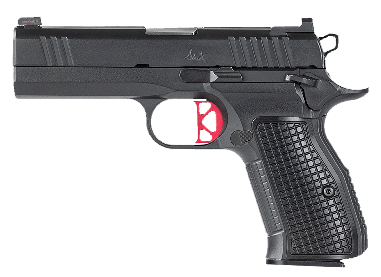 Dan Wesson DWX Compact Single Action 9mm 4 in 15+1 Black Serrated
