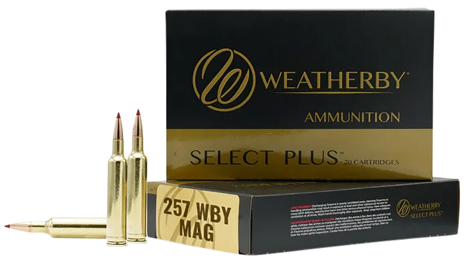 Weatherby Select Plus .257 Weatherby Magnum 110 gr Hornady ELD-X Brass, 20 Rounds