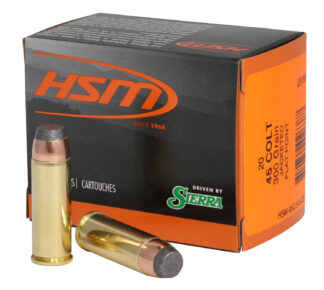 HSM Pro Pistol Hunter .45 Long Colt 300 gr Jacketed Soft Point 20 Rounds