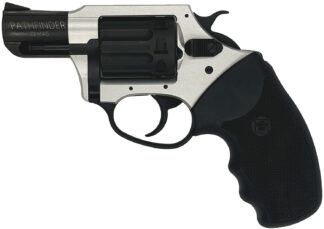 Charter Arms 52329 Pathfinder Lite 22 Mag, 8 Shot 2" Black Passivate Stainless Steel Barrel & Cylinder, Anodized Aluminum Frame w/Black Finger Grooved Rubber Grip, Exposed Hammer