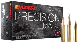 Barnes Precision Match 6.5mm Grendel 120 Grain Open Tip Match Boat Tail, 20 Rounds Per Box