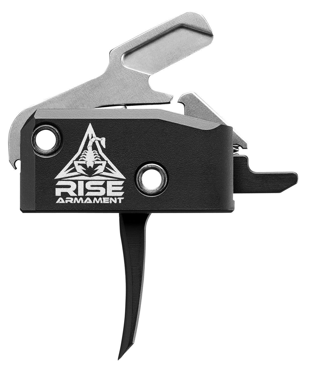 Rise Armament RA-434 Single-Stage Flat Trigger, Black, with Anti-Walk Pins