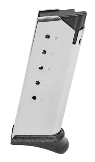 Springfield Armory XDSG4006H XD-S Mod2 6rd .40 S&W Hook Floor Plate Stainless Steel Magazine