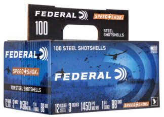 Federal Speed-Shok 12 Gauge 3 in BB Shot 1 1/4 oz, 100 Rounds Per Box