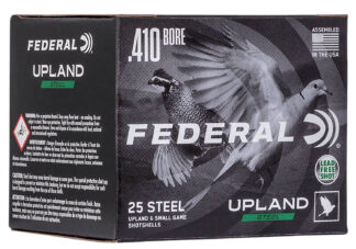 Federal USH41075 Upland Steel 410 Bore 3 in 3/8 oz #7.5 Shot 25 Rounds Per Box