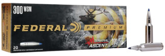 Federal Premium Terminal Ascent .300 WSM 200 Grain Nickel-Plated Brass 20 Rounds