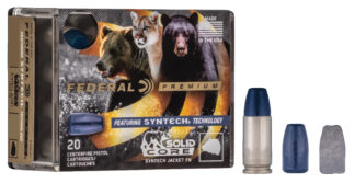 Federal Premium P40SHC1 .40 S&W 200 gr Solid Core Flat Nose, 20 Rounds Per Box