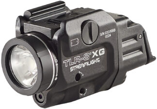 Streamlight 69434 TLR-8A Flex w/Laser Black Anodized Aluminum, 500 Lumens White LED, Green Laser 140 Meters Beam, Rail Clamp Mount