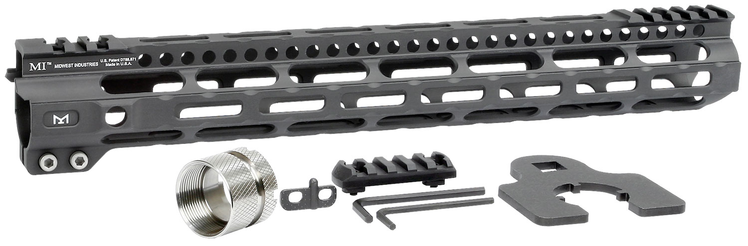 Midwest Industries MIULW14 Ultra Lightweight M-Lok 14" Free Float Handguard, Black