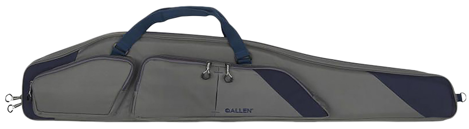 Allen Kenosha Rifle Case 50 in Gray Endura with Indigo Trim, Foam Padding, Lockable Zippers