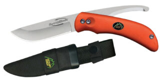 Outdoor Edge SwingBlade SZ20NC Aichi AUS8 SS Blade, Blaze Orange Kraton Handle