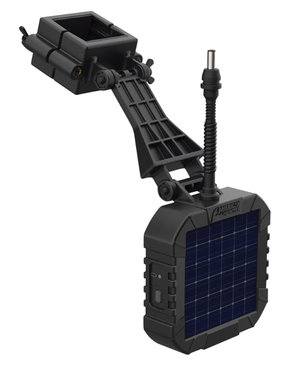 American Hunter AHSLR 6V Power Solar Panel with Internal Rechargeable Battery, Black