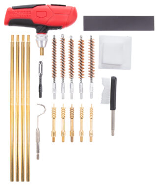 Birchwood Casey Universal Rifle Cleaning Kit, 21-Piece Black/Red Plastic Case