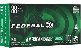 Federal American Eagle AE38LF1 .38 Special 100 gr Lead-Free Ball 50 Rounds/Box