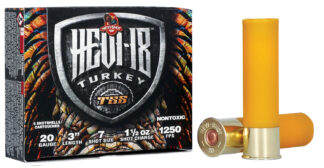 Environ Metal HEVI-Shot HEVI-18 TSS Turkey 20 Gauge 3 in 7 Shot Tungsten 1 1/2 oz 5 Rounds