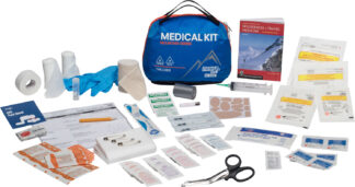 Adventure Medical Kits Mountain Explorer Medical Kit, Water-Resistant Blue Backpack First Aid Kit