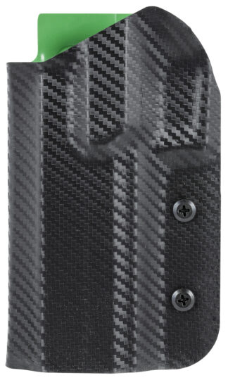 Uncle Mikes 54RNC74BGL Range/Competition Holster OWB Black/Green, Left Hand, Belt Slide, Boltaron