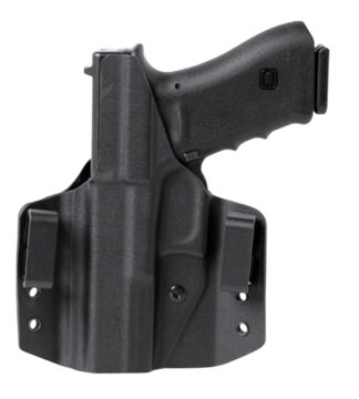Uncle Mikes 54CCW41BGR CCW OWB Belt Slide Holster Fits Ruger SR9/40 Compact RH Black