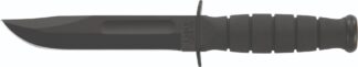 Ka-Bar Short Ka-Bar Fixed Blade Knife, 5.25 in Blade, Carbon Steel