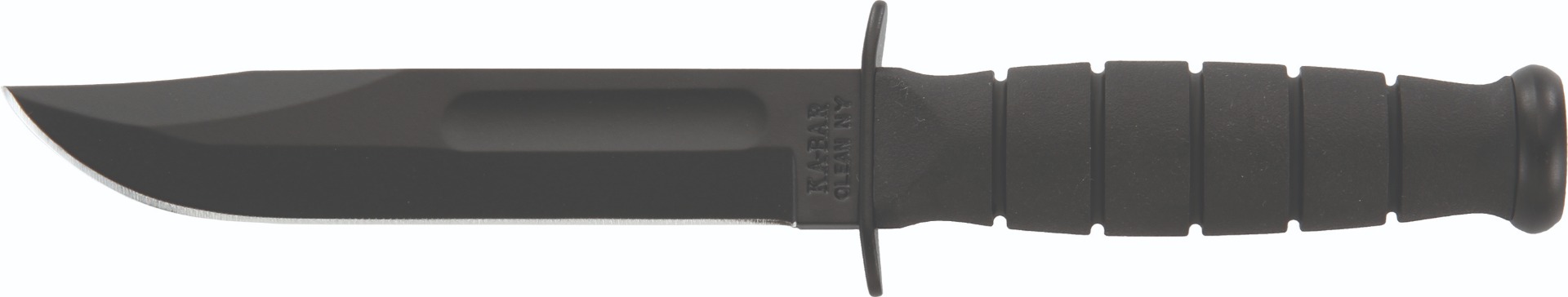 Ka-Bar Short Ka-Bar Fixed Blade Knife, 5.25 in Blade, Carbon Steel