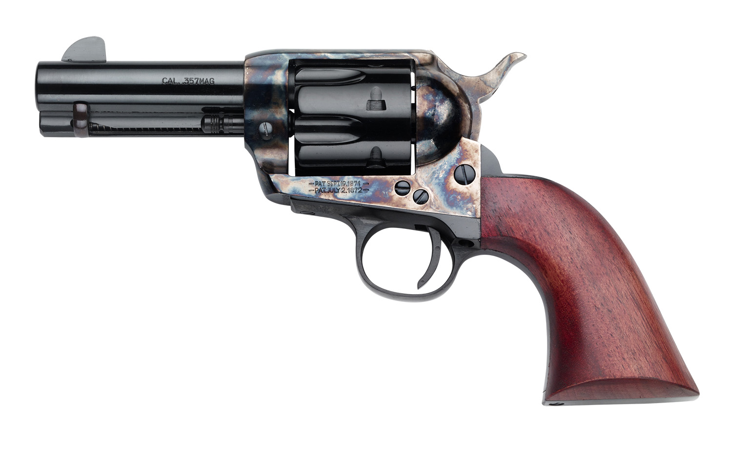 Pietta 1873 Great Western II Posse .357 Magnum Single-Action Revolver, 3.5 in, 6 Rounds