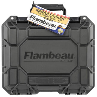 Flambeau 1312SN Range Locker HD Pistol Case, Black Polymer