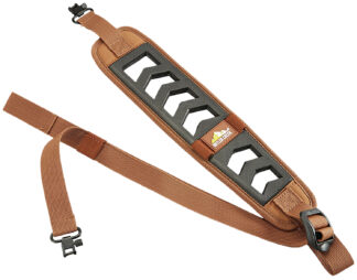 Butler Creek 190031 Featherlight Rifle Sling Brown/Black Foam 22"- 36" OAL Adjustable Rifle