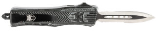 Cobratec CTK-1 Dagger OTF Knife 2.75 in D2 Blade, Stonewashed Aluminum Handle