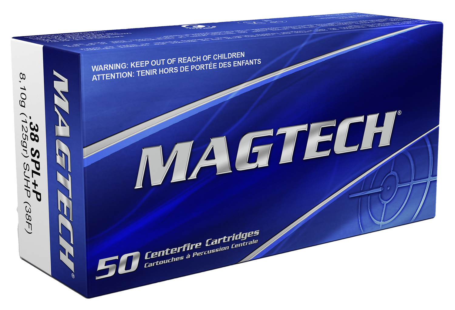 Magtech .38 Special +P 125gr Semi-Jacketed Hollow Point 50rd