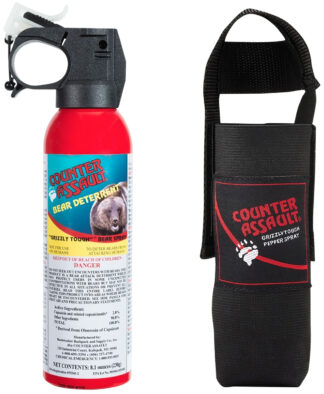 Counter Assault Bear Deterrent Pepper Spray 32 ft Range 7 Second Spray Duration
