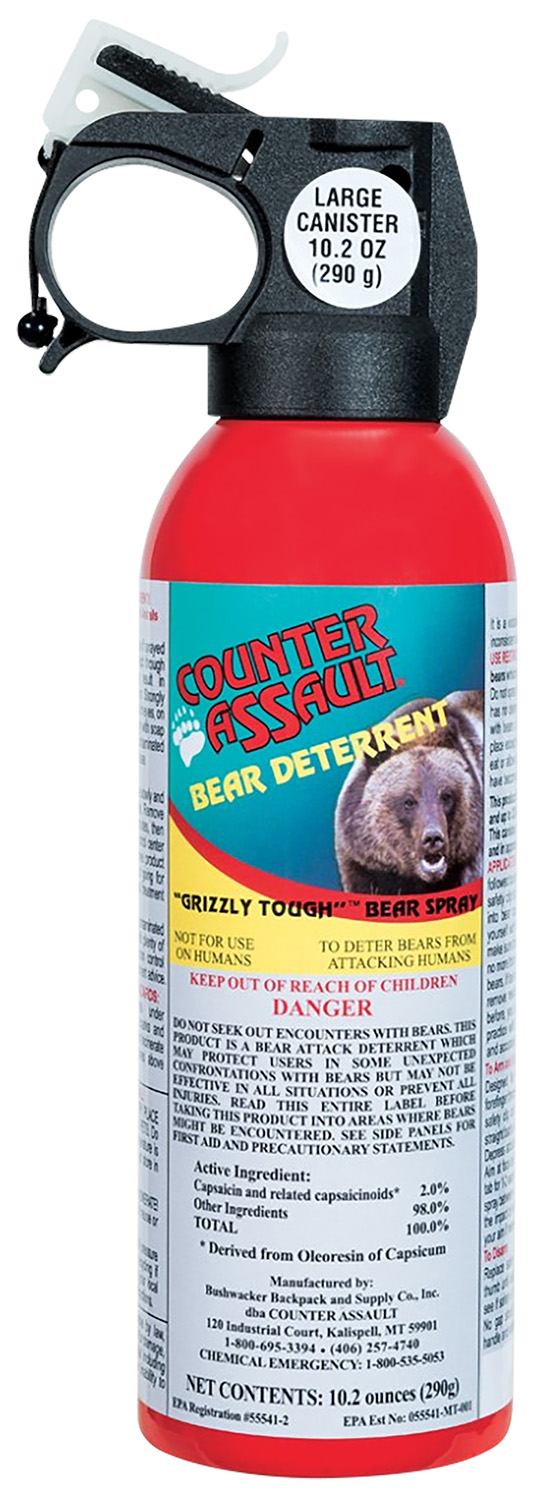 Counter Assault Bear Deterrent Pepper Spray (2% Capsaicin) with Nylon Belt Holster