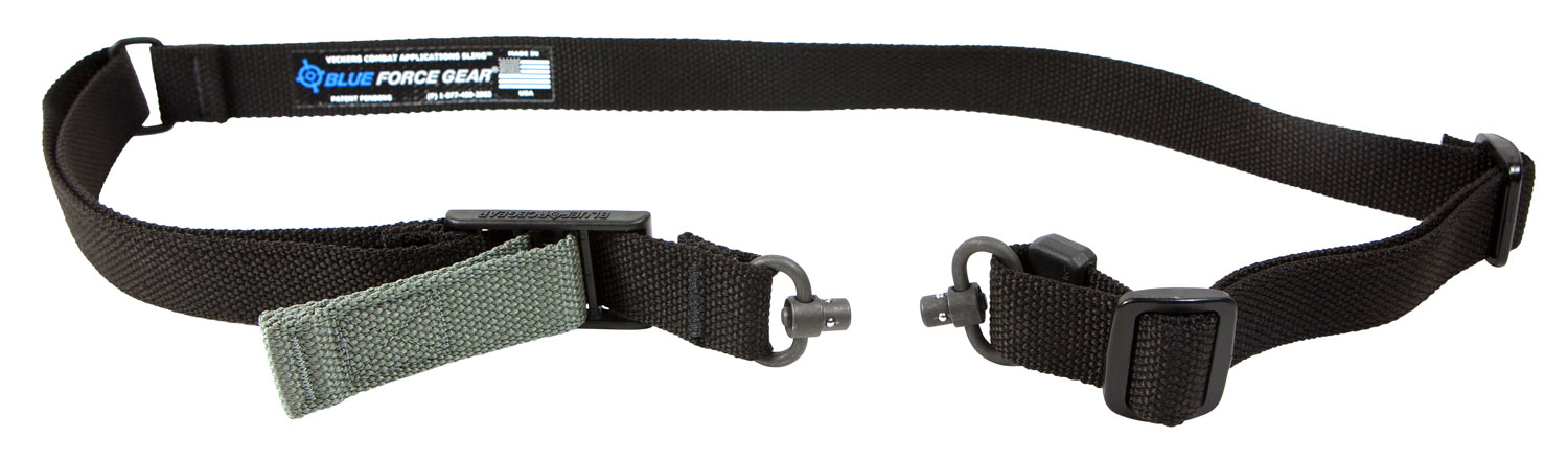 Blue Force Gear Vickers 221 2-to-1 Point Tactical Sling with RED Swivel, Black