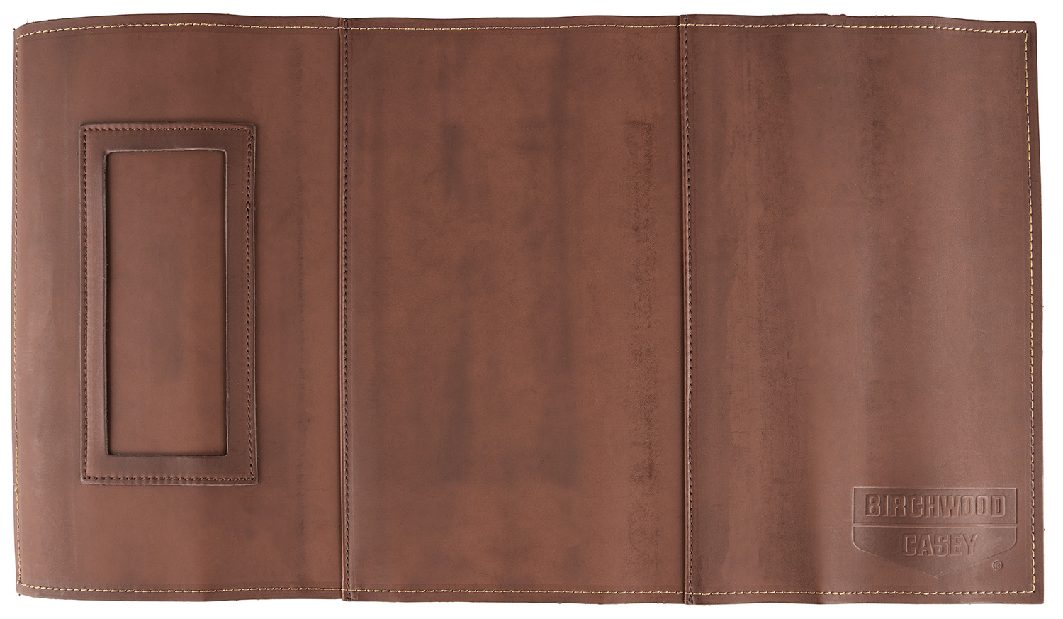Birchwood Casey Handgun Leather Service Mat with Integrated Parts Tray, 13 x 23.5 in