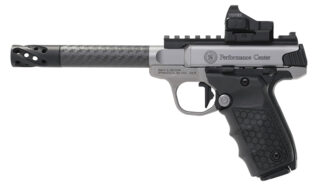 Smith & Wesson SW22 Victory .22 LR Single-Action Semi-Auto Pistol, 6 in Carbon Barrel, Stainless