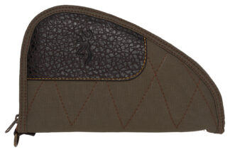 Browning Laredo Pistol Rug 11 in Long Olive Canvas/Leather with Brown Accents