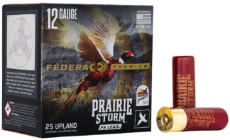 Federal PFX129FS4 Premium Prairie Storm FS 12 Gauge 3 in #4 Lead, 1-5/8 oz, 25 Rounds