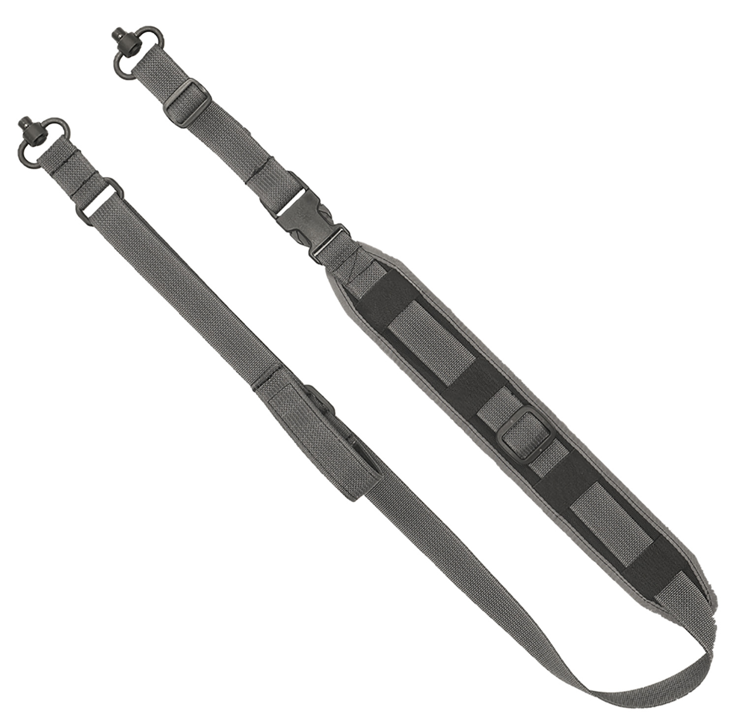 GrovTec QS 2-Point Sentinel Sling 1 in Webbing W/ 2 in Pad, Wolf Gray