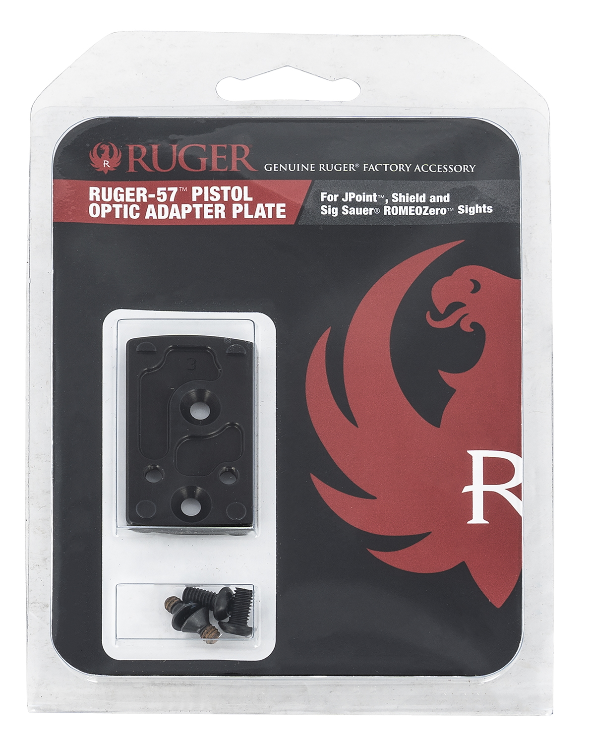 Ruger 90723 Ruger-57 Optic Adapter Plate for JPoint, Shield RMS, and SIG Red Dot Sights