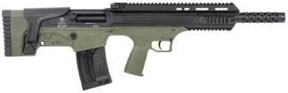 ATI ATIG12BDG Bulldog  12 Gauge Semi-Auto 3" 5+1 18.50" Black Steel Barrel, Black Aluminum Receiver, Picatinny Rail, Green Fixed Bullpup Stoc & Grip