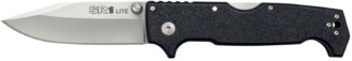 Cold Steel SR1 Lite 4" Folding Clip Point 8Cr13MoV Blade Black Griv-Ex Handle
