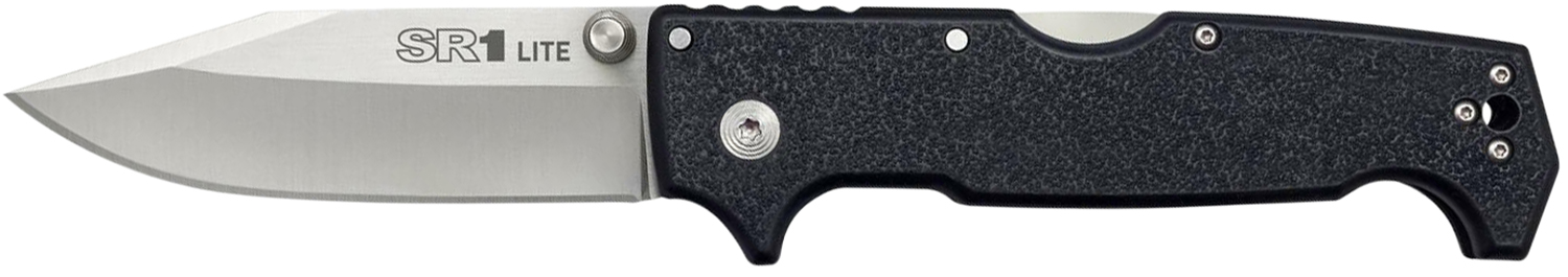 Cold Steel SR1 Lite 4" Folding Clip Point 8Cr13MoV Blade Black Griv-Ex Handle