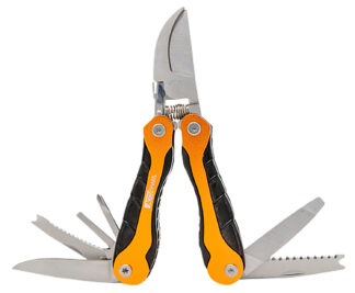 AccuSharp Sportsman's Multi-Tool Folding Plain Blade Black/Orange