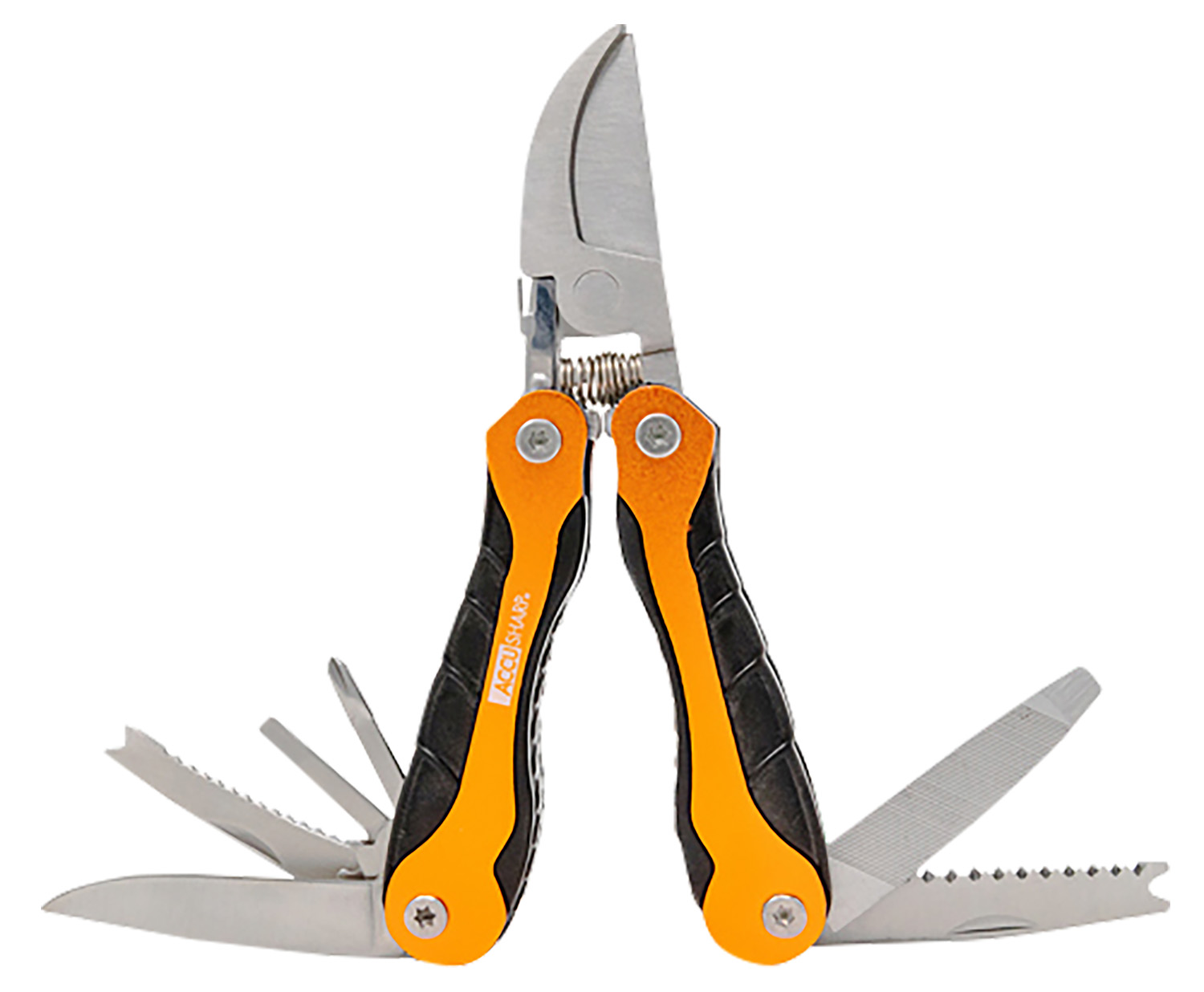 AccuSharp Sportsman's Multi-Tool Folding Plain Blade Black/Orange