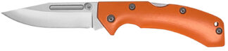 Accusharp 712C Lockback 3 in Stainless Steel Blade Blaze Orange G10 Handle Folding Knife