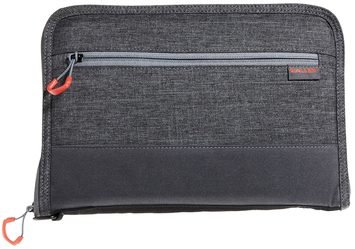 Allen 7757 Auto-Fit 2.0 Deluxe Handgun Case, Soft Gray W/Red Accents, Up to 11 in