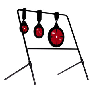 EZ-Aim EZ Aim Triple Deflector Spinner Target System for Rimfire .22, Black/Red Steel, 3-Pack